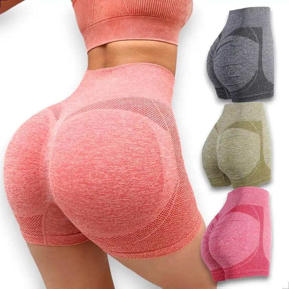 Short Feminino Empina Bumbum Academia Cintura Alta Modelador