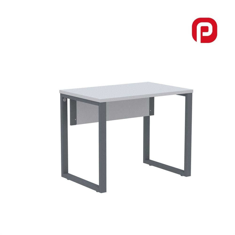 Mesa para Escritório Industrial 90cm Pe25 Cinza/Grafito