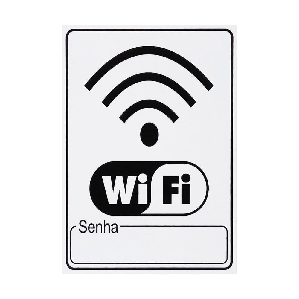 Placa De Sinalização Wifi 15X20 - S-235/1 F9E
