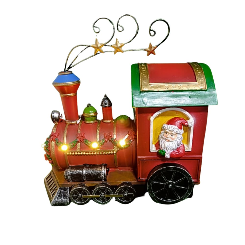Adorno Natalino Trem do Papai Noel C/Led Grillo 56822