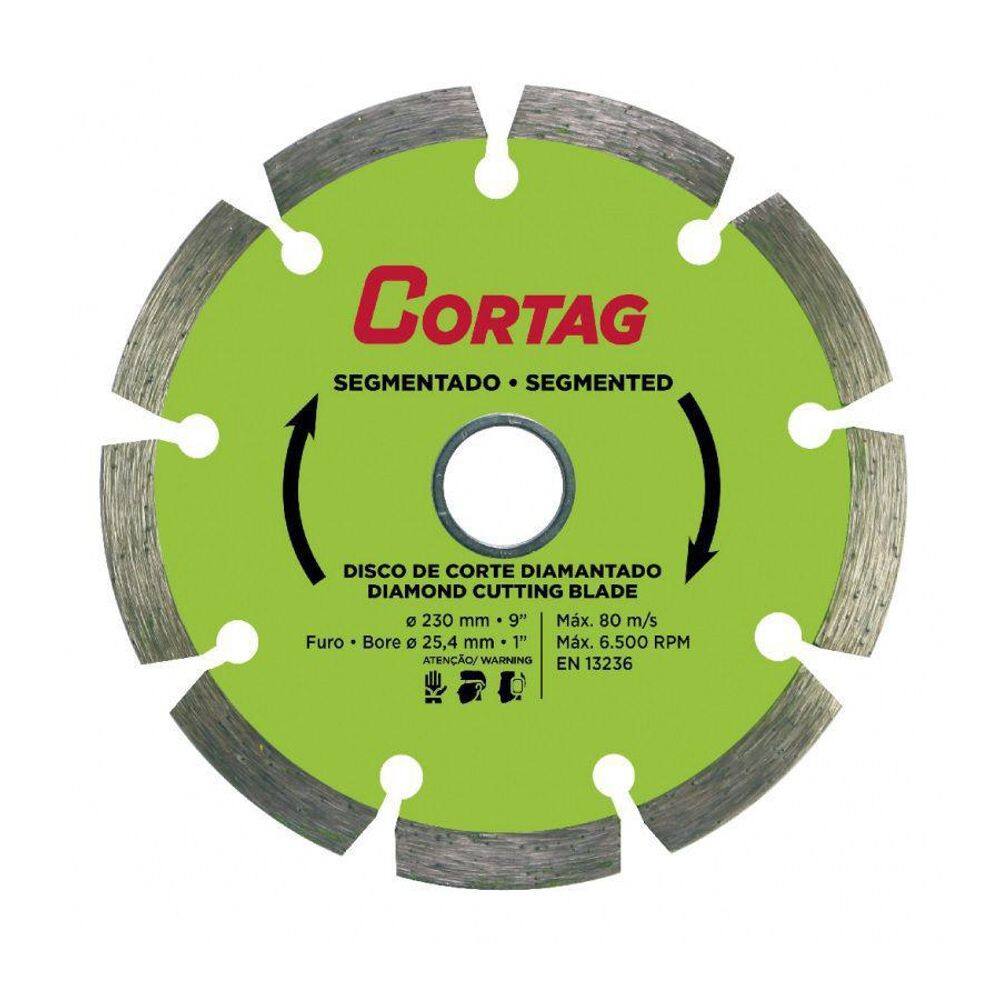 Disco De Corte Diamantado Segmentado 230Mm Cortag