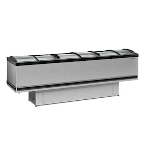 Ilha Vidro Curvo Gesv290cti Gelopar Ilha Para Congelados 2,89m Vidro Curvo Tipo Inox 220v