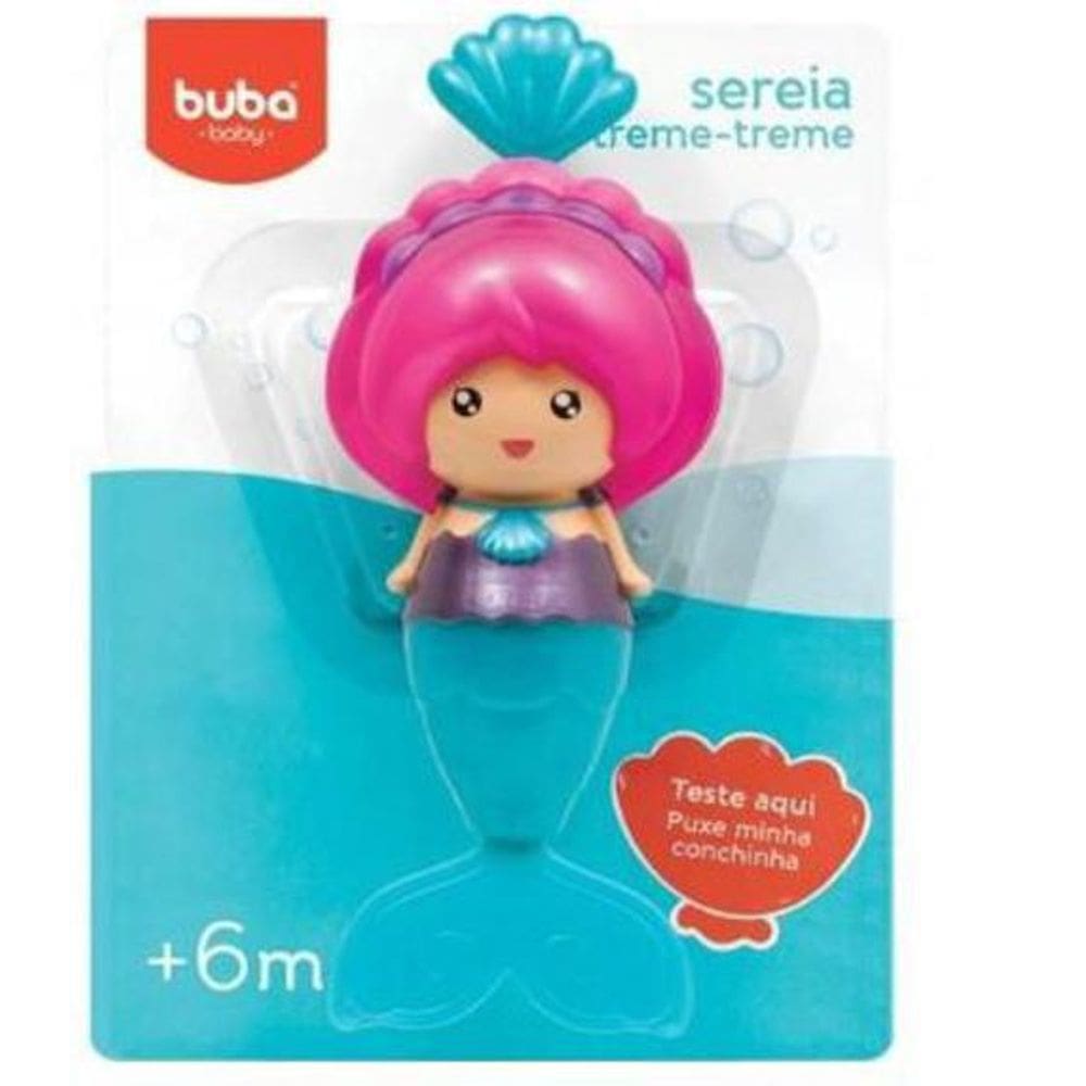 Brinquedo De Banho Sereia Treme-Treme Buba 11399