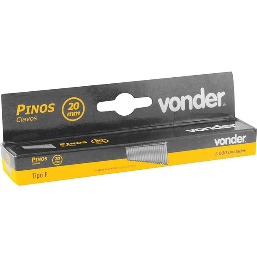 Pino 15mm Para Grampeador Elétrico Vonder Gpe916 1000pçs