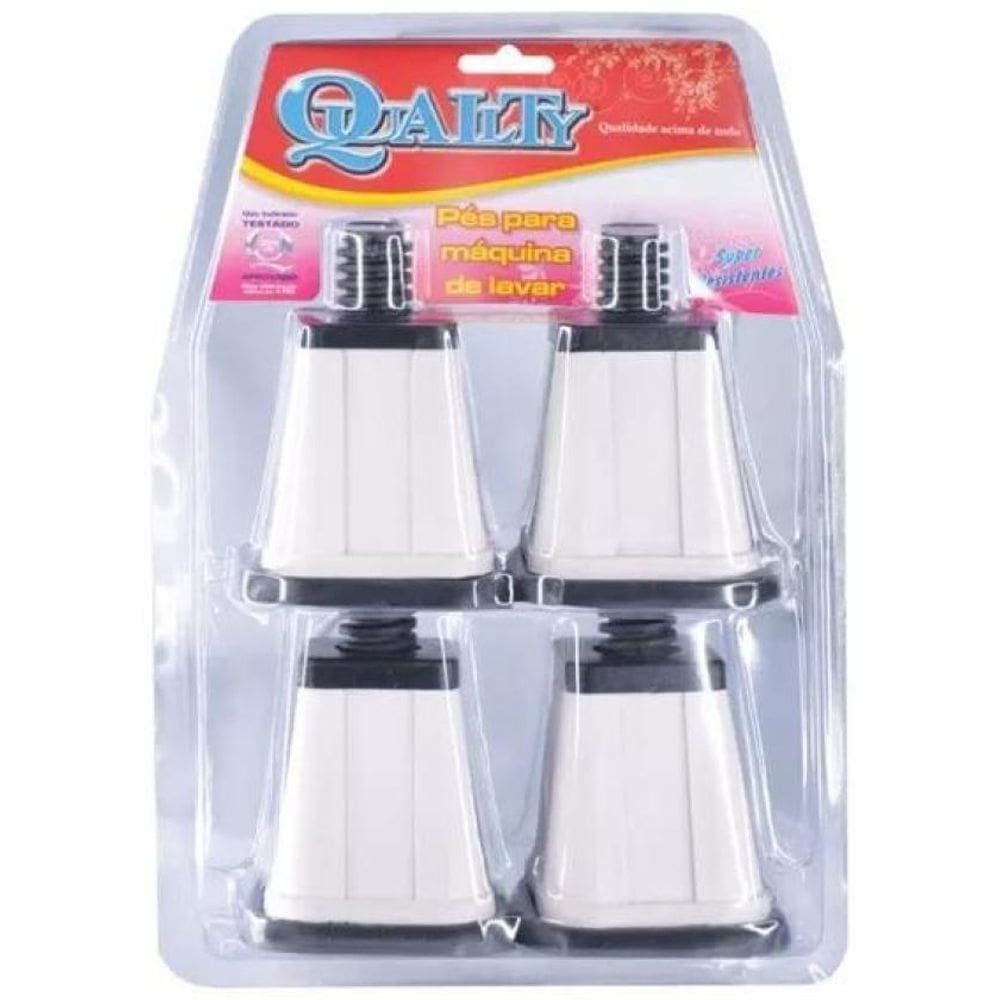 Pés para Máquina de Lavar Quality 4 Unidades 350 Kg Branco