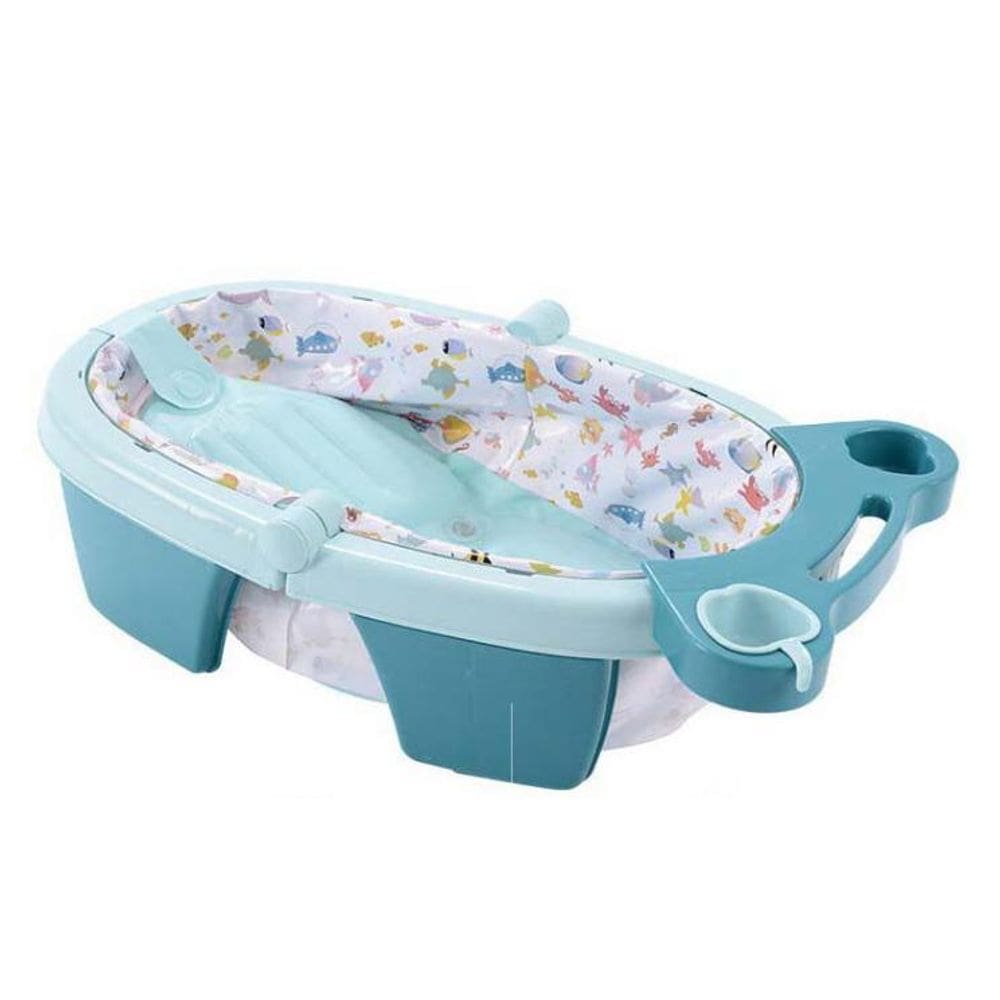 Banheira Inflável Dobrável Azul Color Baby 21x44x78cm
