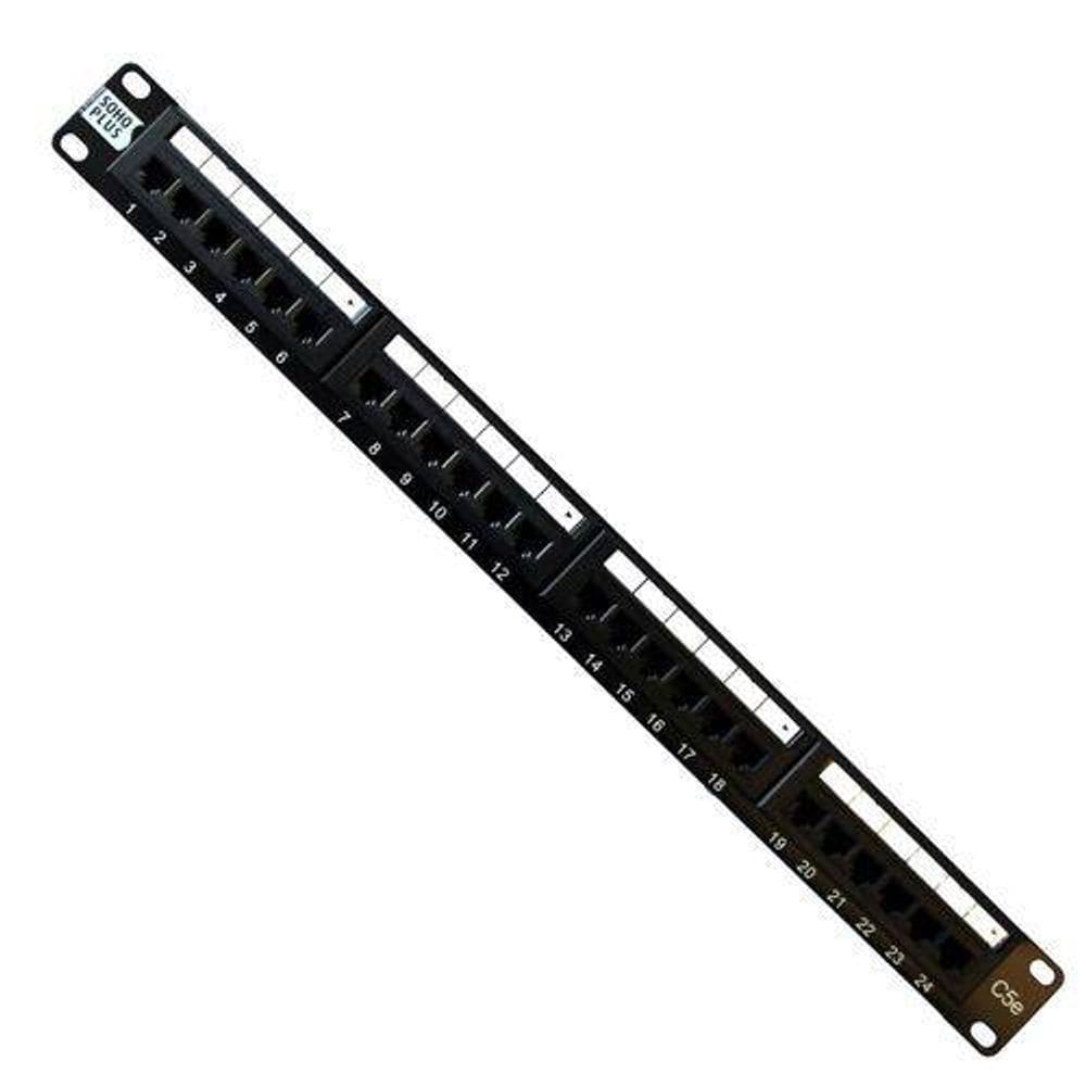 Patch Panel Furukawa Soho Plus T568a/b Cat5 24 Posições Rohs Homologação: 30061507480