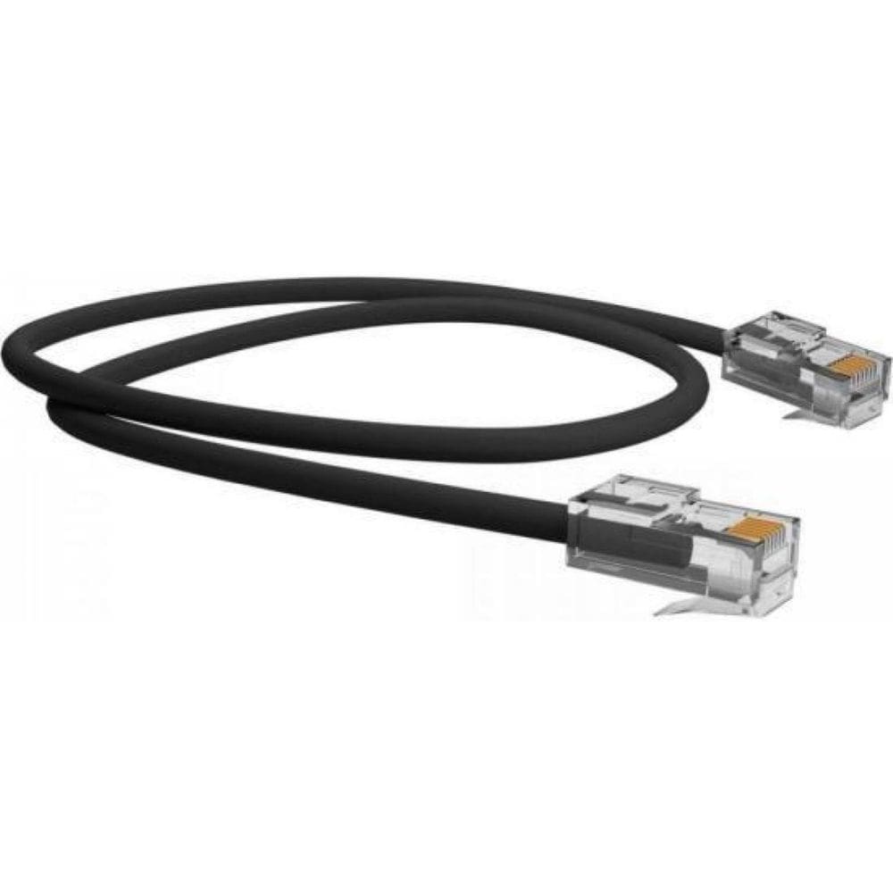 Cabo de Rede Cat5e 2,5m Preto RJ45 Cobre PVC
