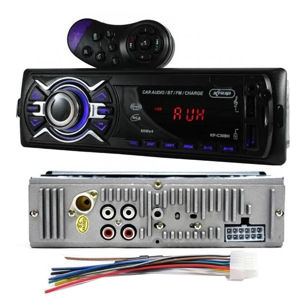 Som Radio Automotivo Bluetooth 60W Knup Kp-C30Bh
