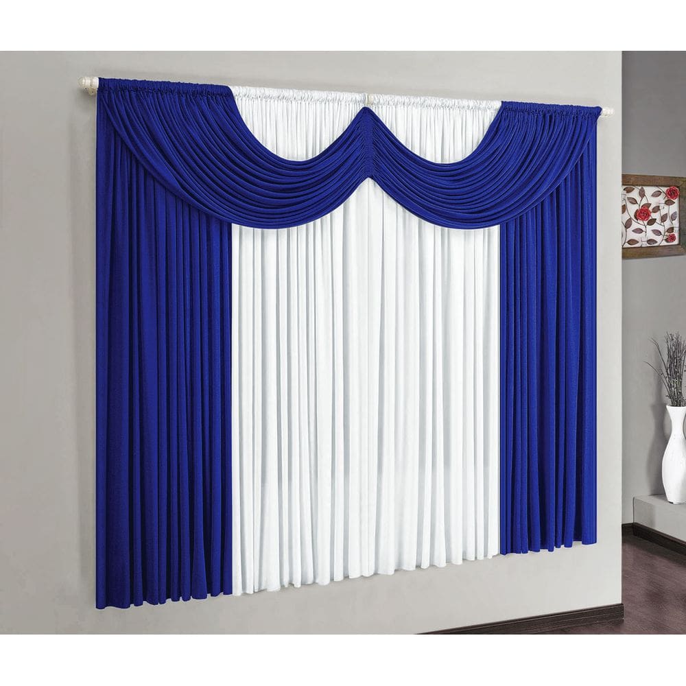 Cortina Riviera 2 Metros  Azul e Branco