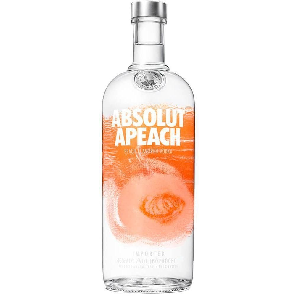 Vodka Absolut Apeach 750ml - Suave e Delicada