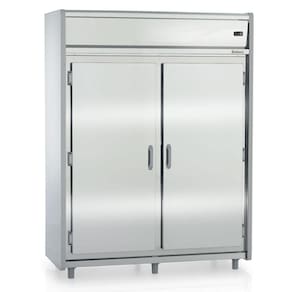 Mini Câmara Refrigerada 2 Portas Com Prateleira Gmcr1600ps Gelopar 1654 Litros Inox 220v