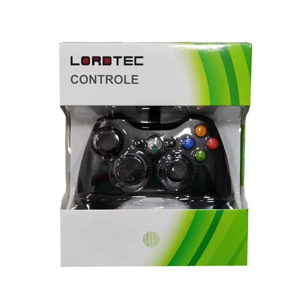 Controle Video Game Xbox 360 Com Fio Xbox360 E Pc Lordtec