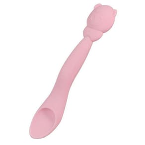 Colher Em Silicone Porquinho Rosa - Marcus & Marcus