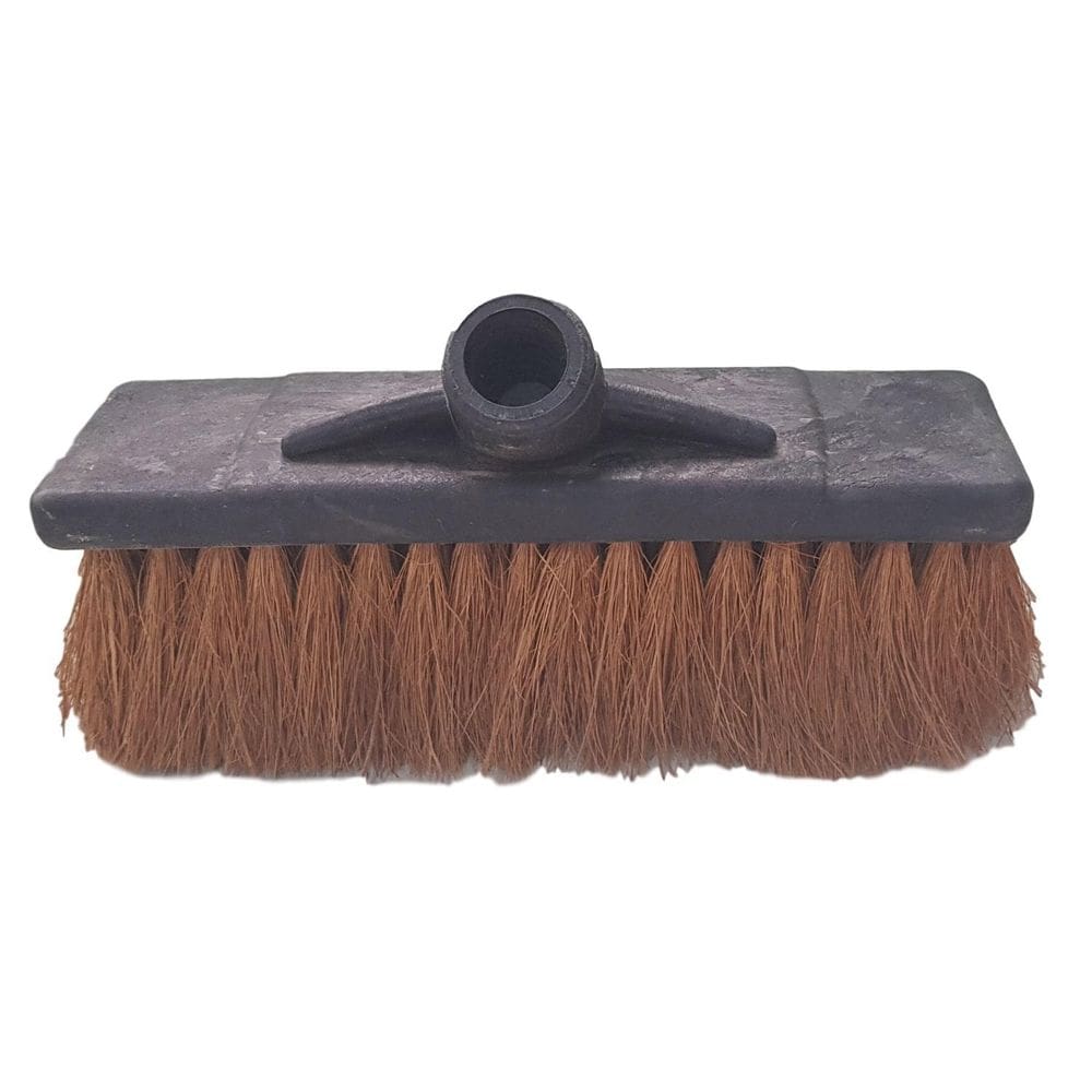 Vassoura De Lavar Onibus Coco Grossa Plástica 30Cm Sem Cabo