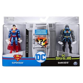 Bonecos Dc Superman E Darkseid 10Cm Sunny Brinquedos