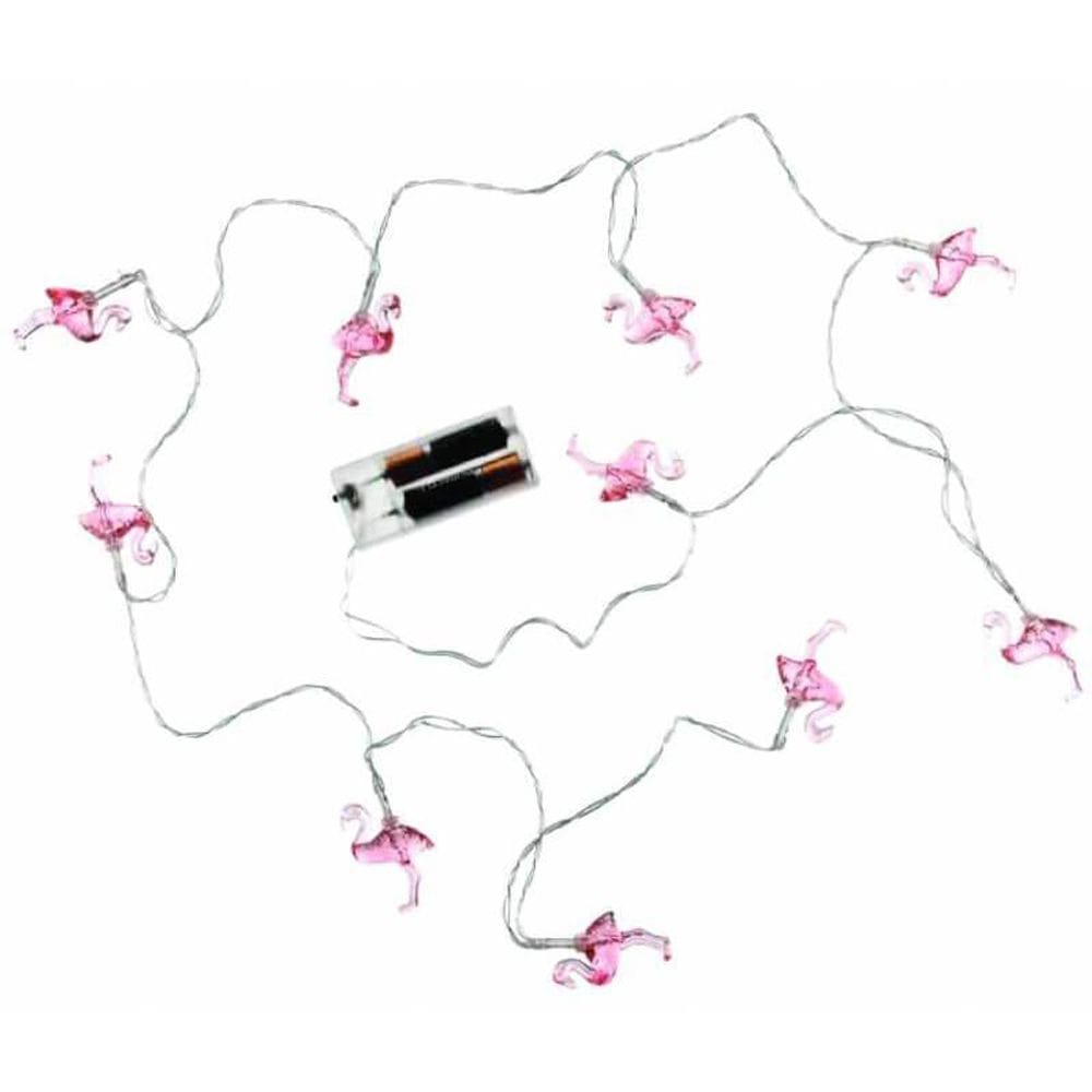 Cordão De Luz - 20 Mini Flamingos - 3,15M