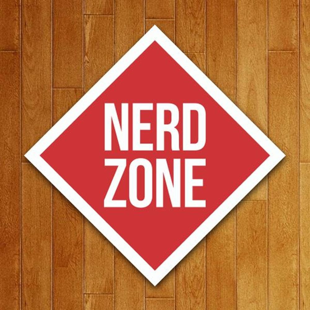 Placa Decorativa Sinalização - Nerd Zone