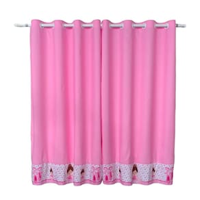 Cortina Bailarina Quarto De Menina Rosa Princesa 2,60X1,70M
