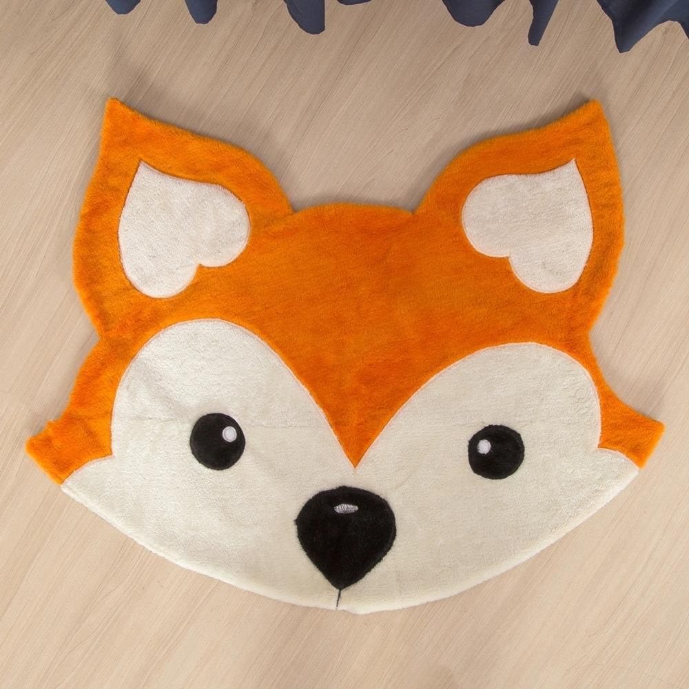 Tapete Para Quarto Infantil E Bebe Antiderrapante Raposa