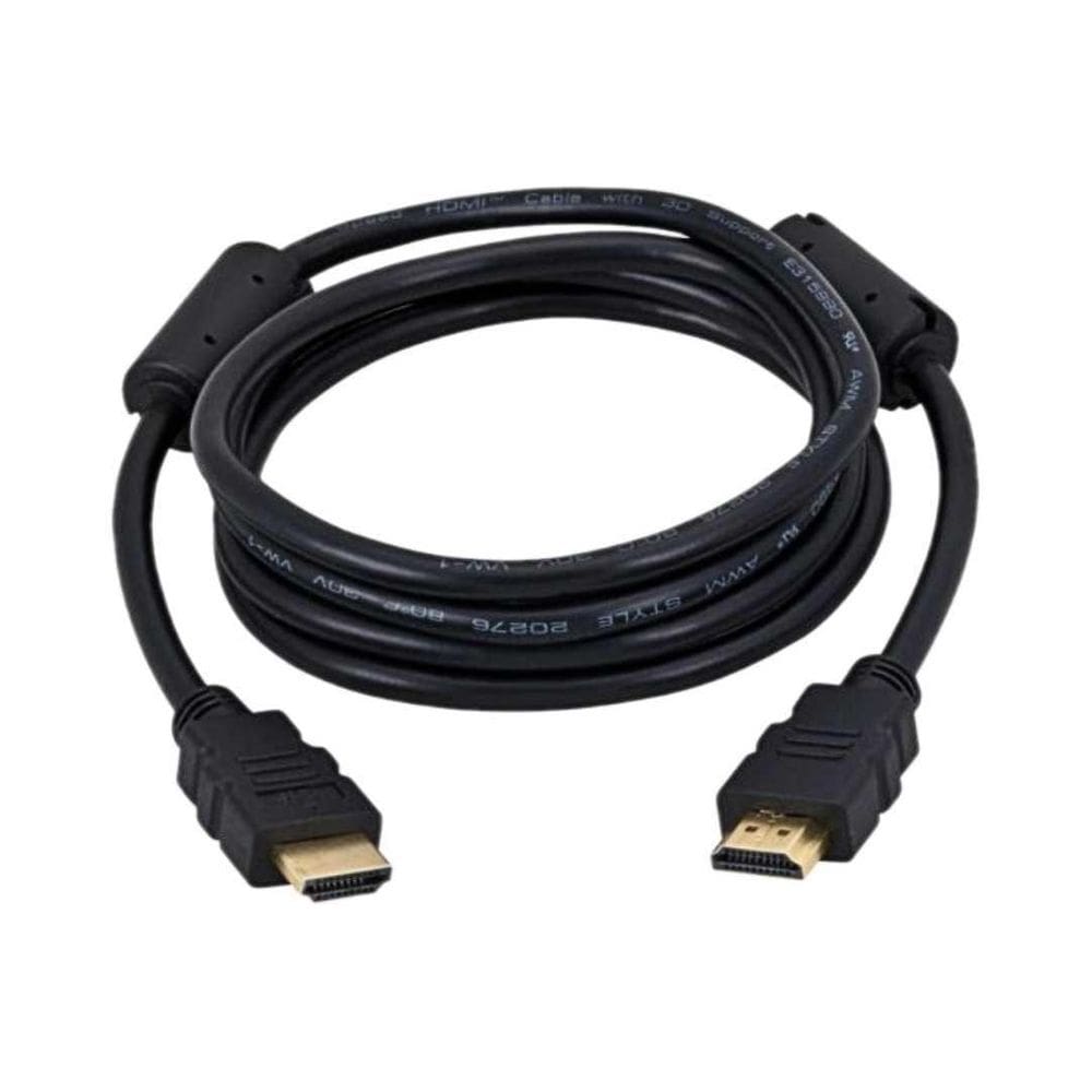 Cabo Hdmi X Hdmi 3 Metros Fullhd Preto Com Filtro 3M