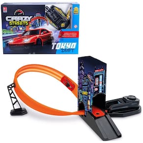 Carro Com Lancador + Pista Tokyo Drift Crazy Streets