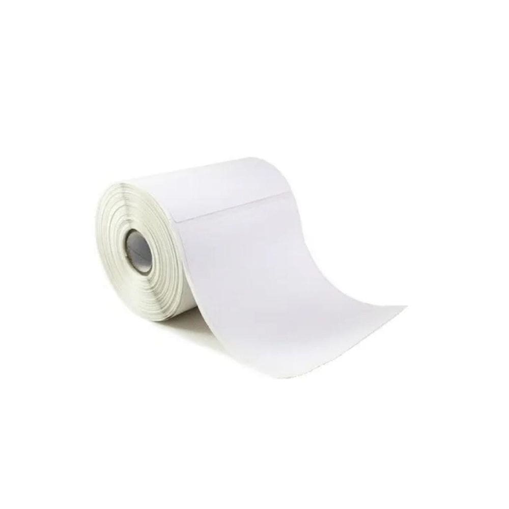 Kit 10 Rolos Etiqueta Couche 100X80 Mm 10X8 Cm Branca