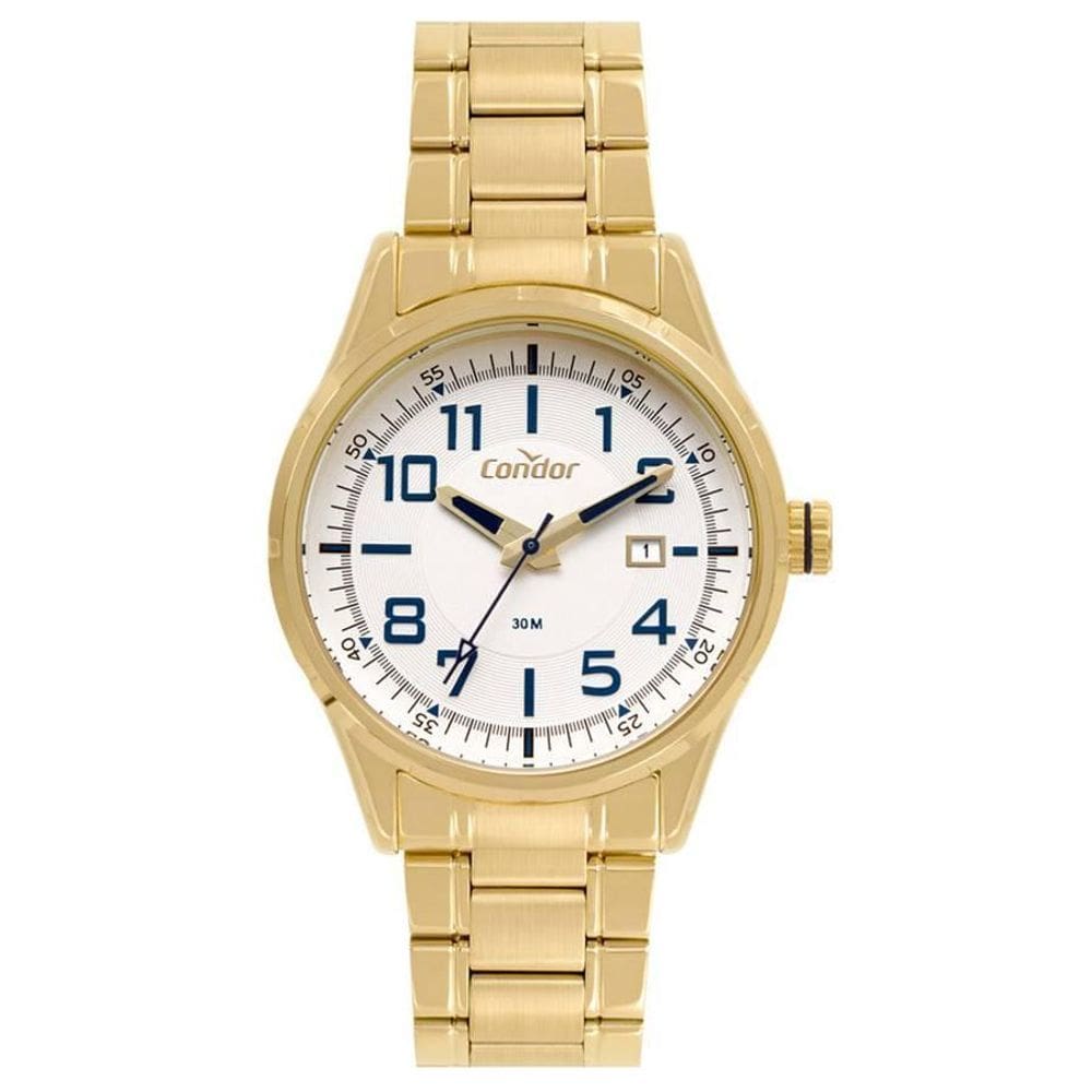 Relógio Condor Masculino Ref: Copc32Bl/4K Casual Dourado