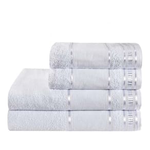 Toalha De Banho 4 Peças Premium Branco - Dianneli