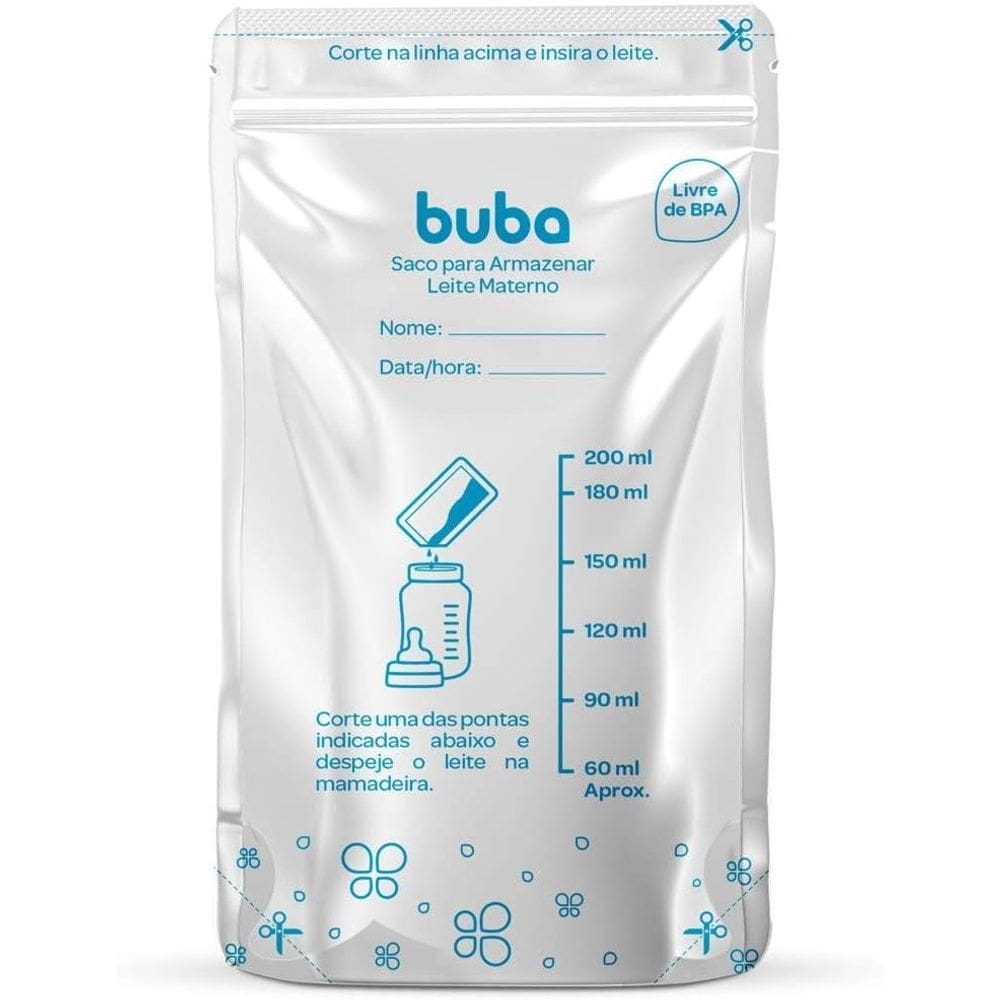 Saco Para Armazenar Leite Materno - Buba