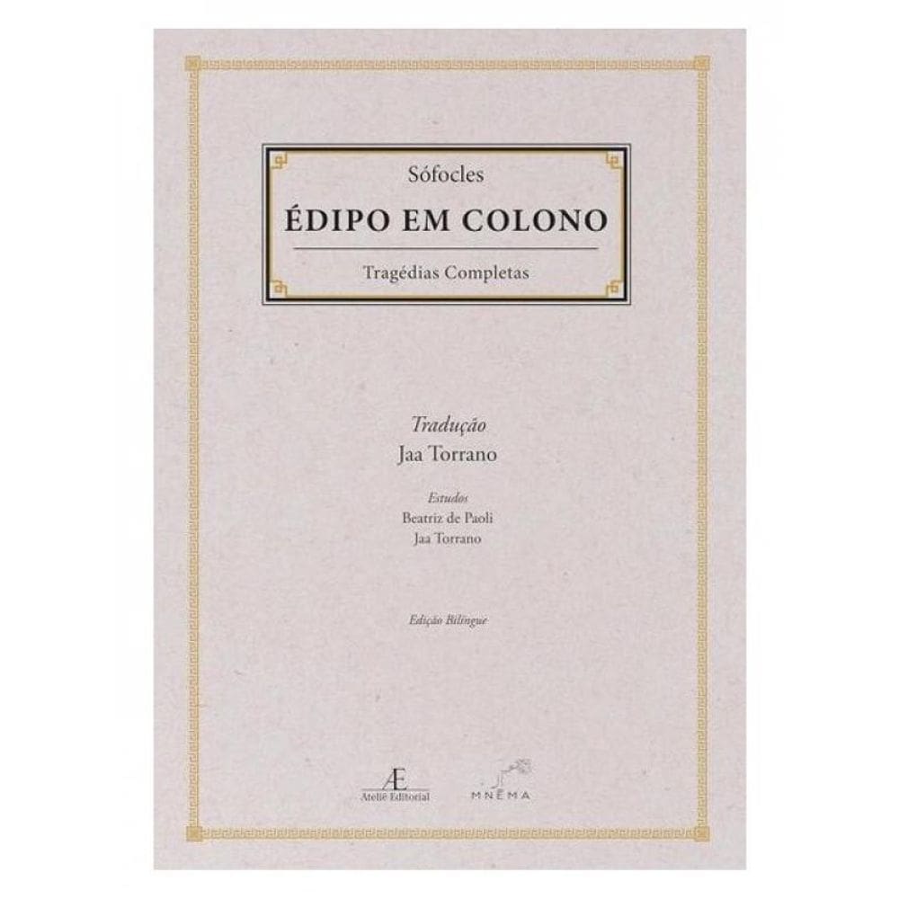 Édipo Em Colono - Sófocles