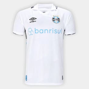 Camisa Grêmio II 24/25 s/n° Torcedor Umbro Masculina - Branco e Azul