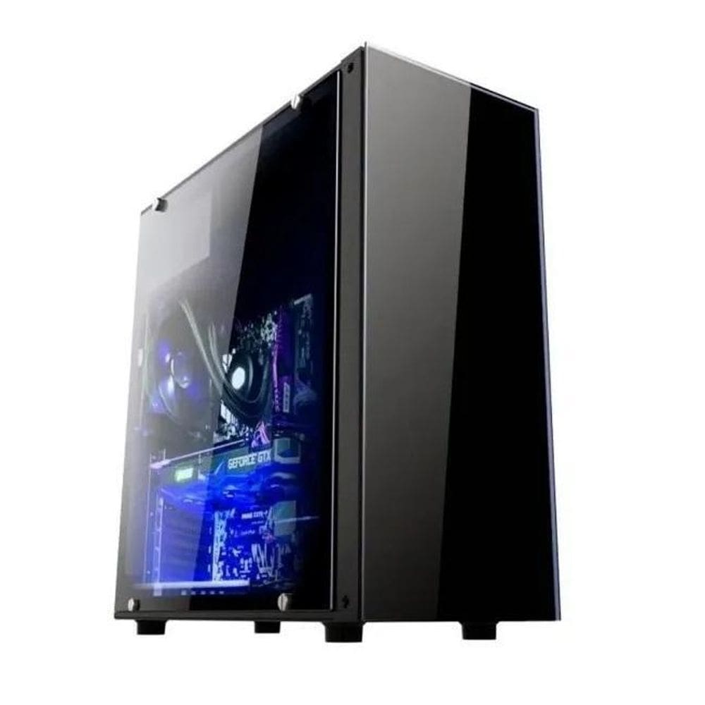 Gabinete Gamer Bpc-330 Lateral Acrílico Frente Vidro Usb 3.0