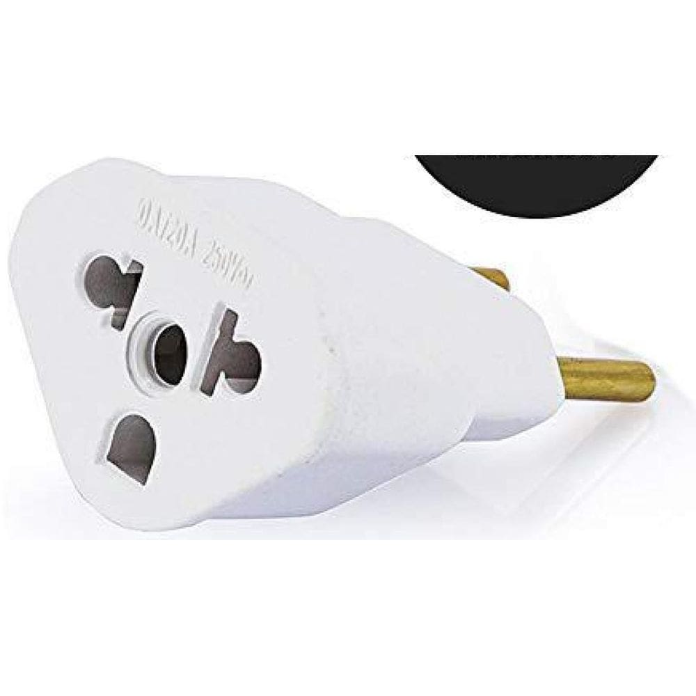 Kit 05 Adaptador Tomada Padrão Novo Antigo Universal Branco