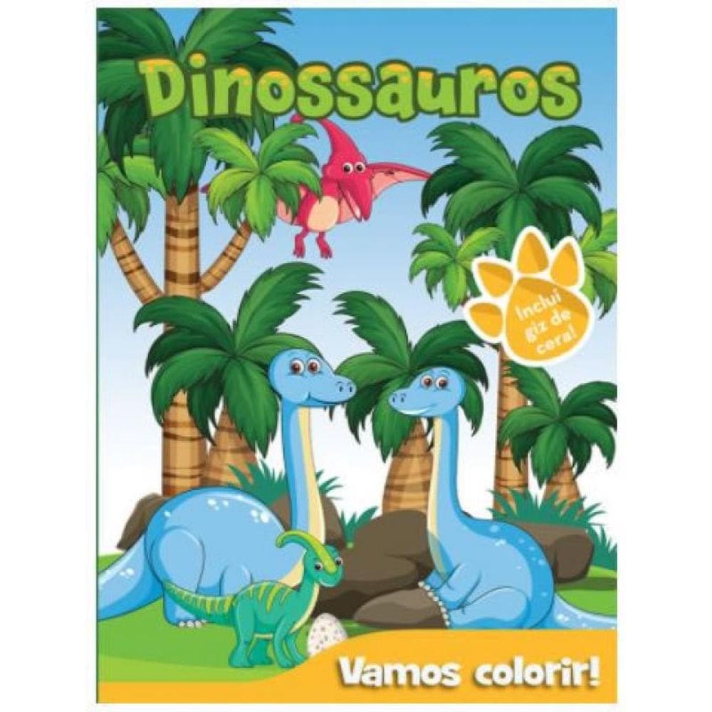 Livro Vamos Colorir - Dinossauros