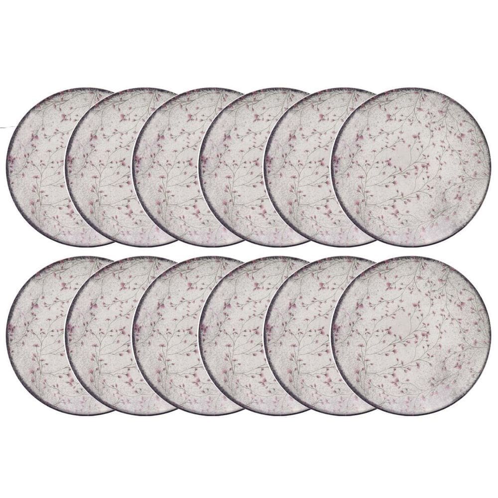 Prato Sobremesa De Porcelana Floralis 19Cm 12Un - Tramontina