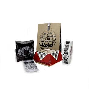 Kit Embalagens Delivery Lanches E Hamburguer - 100Un Cada