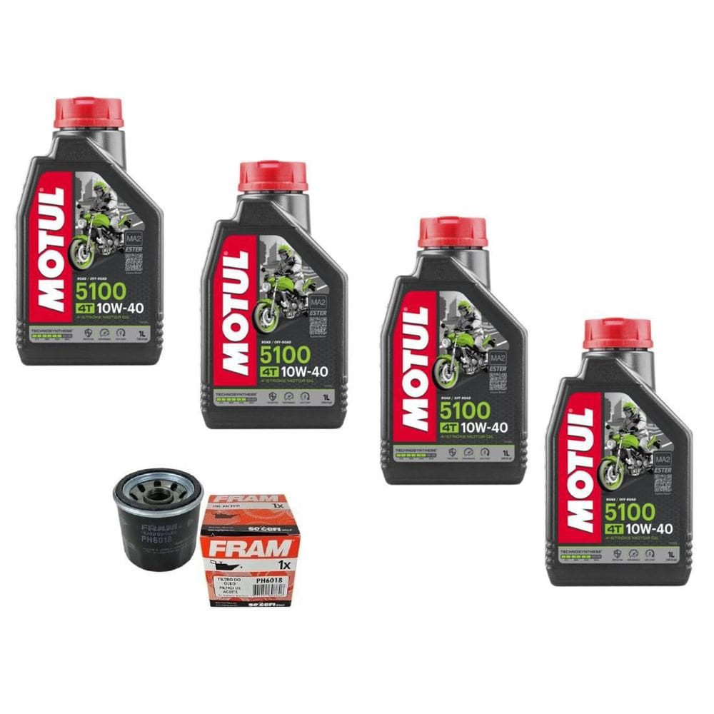 Troca 4 L Oleo Motul 5100 10W40 + Filtro Oleo Fram Ph6018