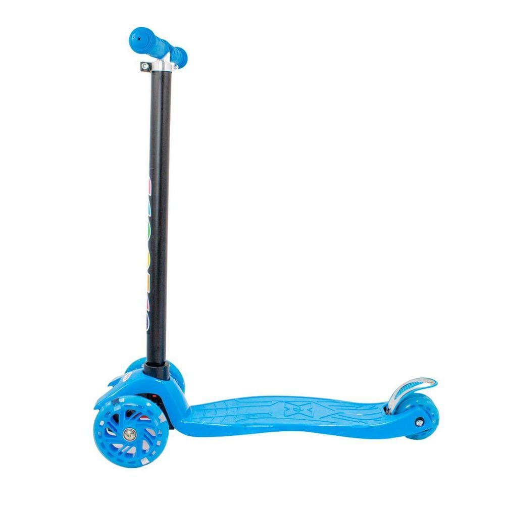 Patinete Regulável Infantil 4 Rodinhas Led Crianças Até 60Kg
