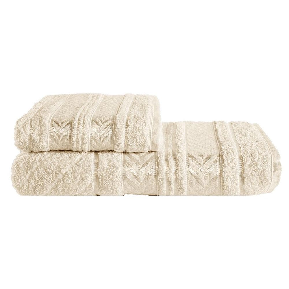 Toalhas Zion Nude Banho e Rosto 100% Algodão