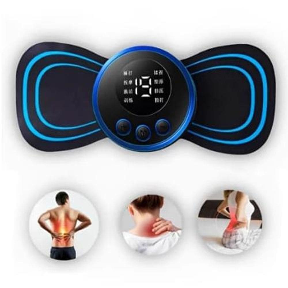 Mini Massageador Portátil Recarregável Dor Pescoço Coluna