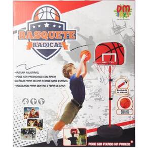 Cesta Basquete Ajustável - Kit Completo - 105cm a 139cm