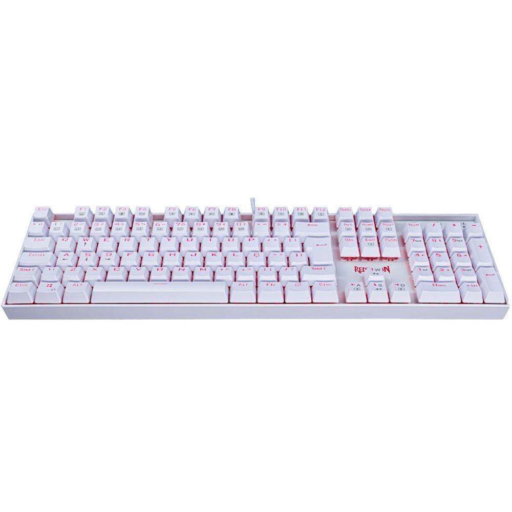 Teclado Mecânico Redragon Mitra Lunar Led Switch Black Abnt2