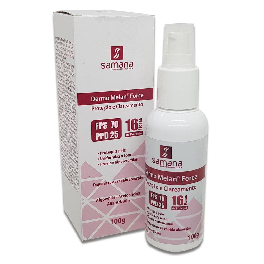 Dermo Melan Force FPS70 PPD25 100g - Proteção e Clareamento