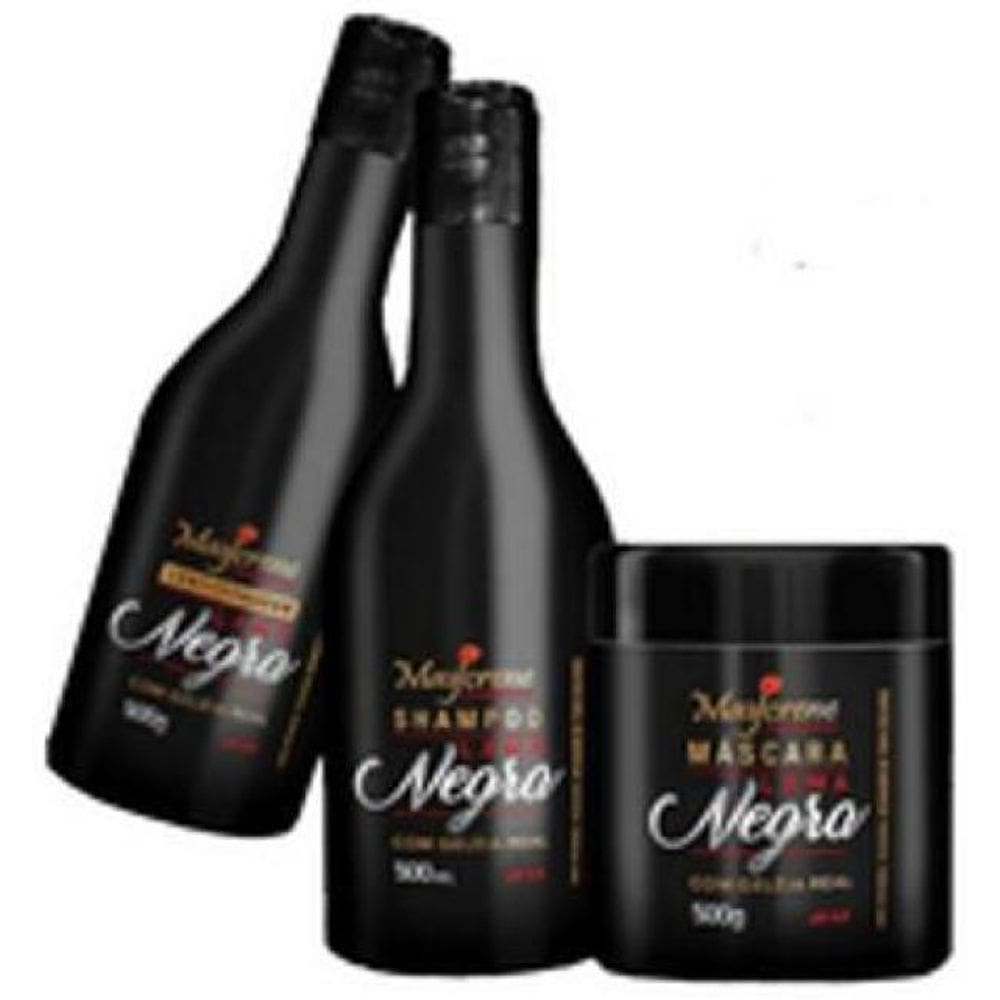 Kit Tonalizante Para Cabelo Preto Lama Negra