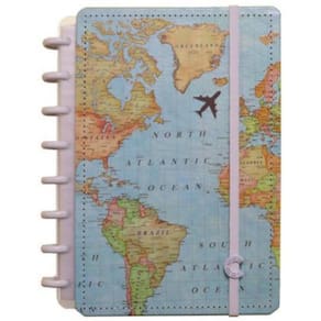 Caderno Inteligente A5 Mapa Mundi - Cia52095 - By Gocase