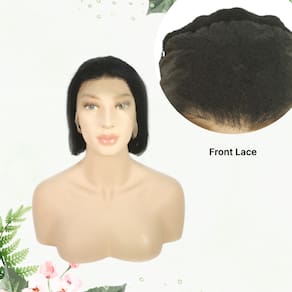 Peruca Front Lace Tzes 100% Cabelo Humano – 25 Cm