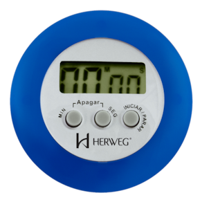 Cronômetro Digital Progressivo Regressivo Azul Timer Herweg