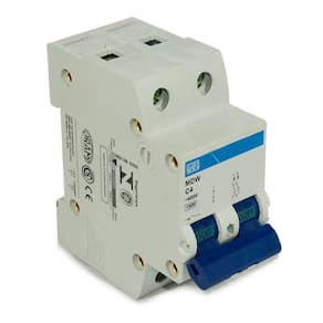 Mini Disjuntor Bipolar MDW-C4-2 4A CURVA C 5KA WEG