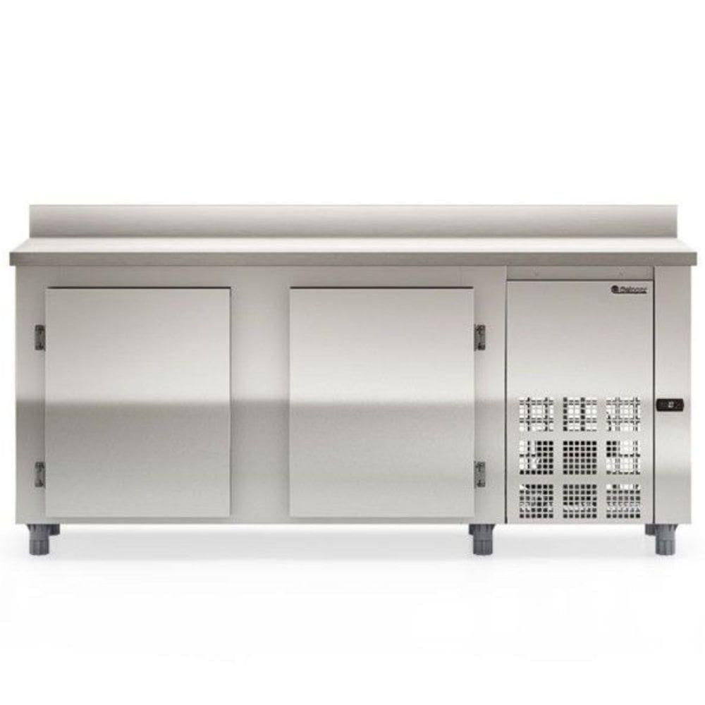 Balcão De Encosto Com 2 Portas Sem Pia Gbfe200 Gelopar Balcão 556 Litros Inox 220v